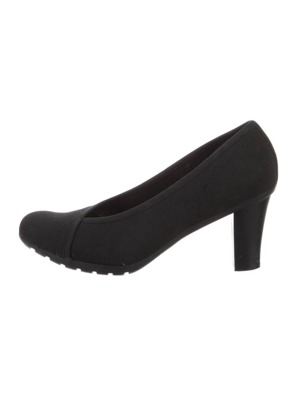 Tory Burch Canal Pumps Black Semi-Pointed Toes size 8 EUC